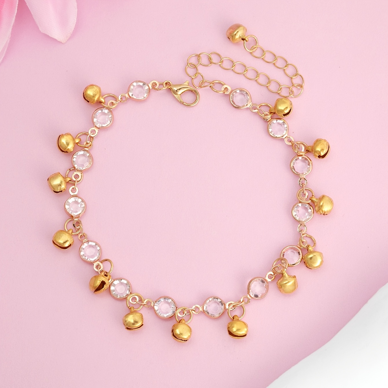 Women's Water Small Bell Tassel Anklet, Everyday Wear